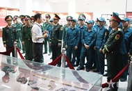 Troops visit Phu Loi Prison Historical Site